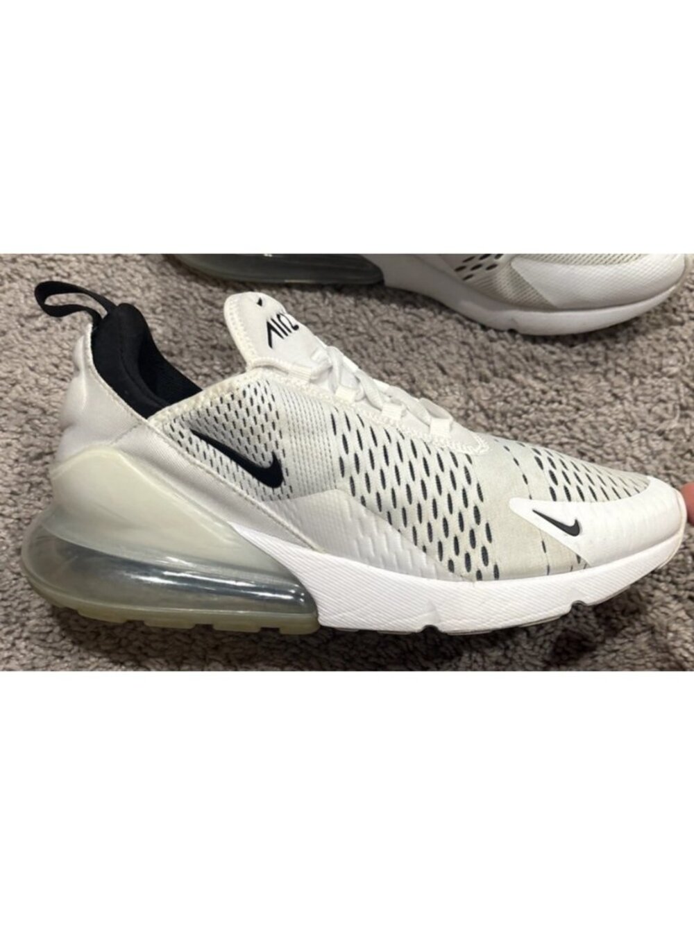 Nike Air Max 270 Shoes Mens Size 11 White Running Low Top Sneakers AH6789-100